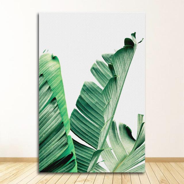 

Листья, печать на холсте и плакат, настенное искусство, домашний декор, скандинавское зеленое растение, холст, картина, настенные картины, тропическая пальма, банановая черепаха 21cm×30cm NoFrame