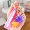 Acrylic Milk Tea Keychain: Cute Coffee Cup Glitter Pendant Charm