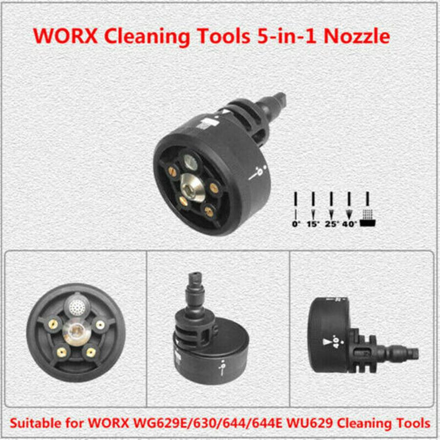 5-in-1 Multi-functional Nozzle for WORX WG629E/630/644 Hydroshot Cleaning Tools