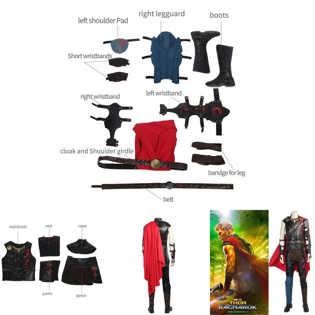 Timeless Thor Ragnarok Costume Featuring Durable Pu Leather For Stylish Cosplay Events
