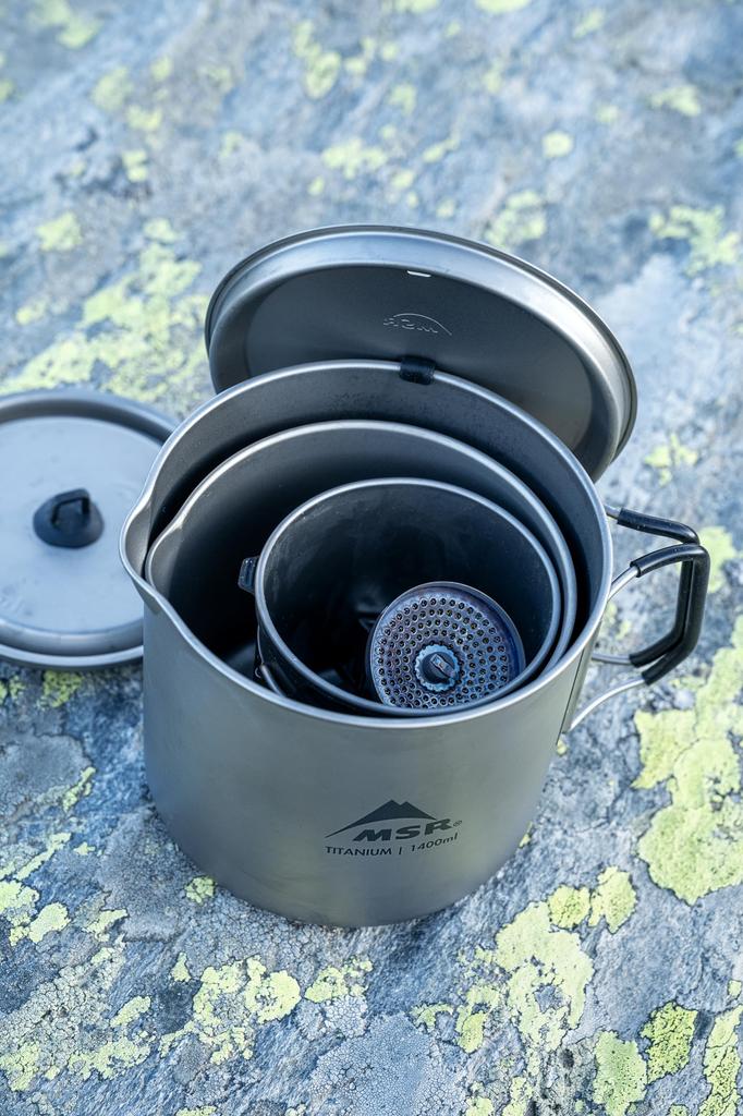 MSR Titan Outdoor Camping Kettle Japanese 39016 Kettle, 1400ml, (Official Product)