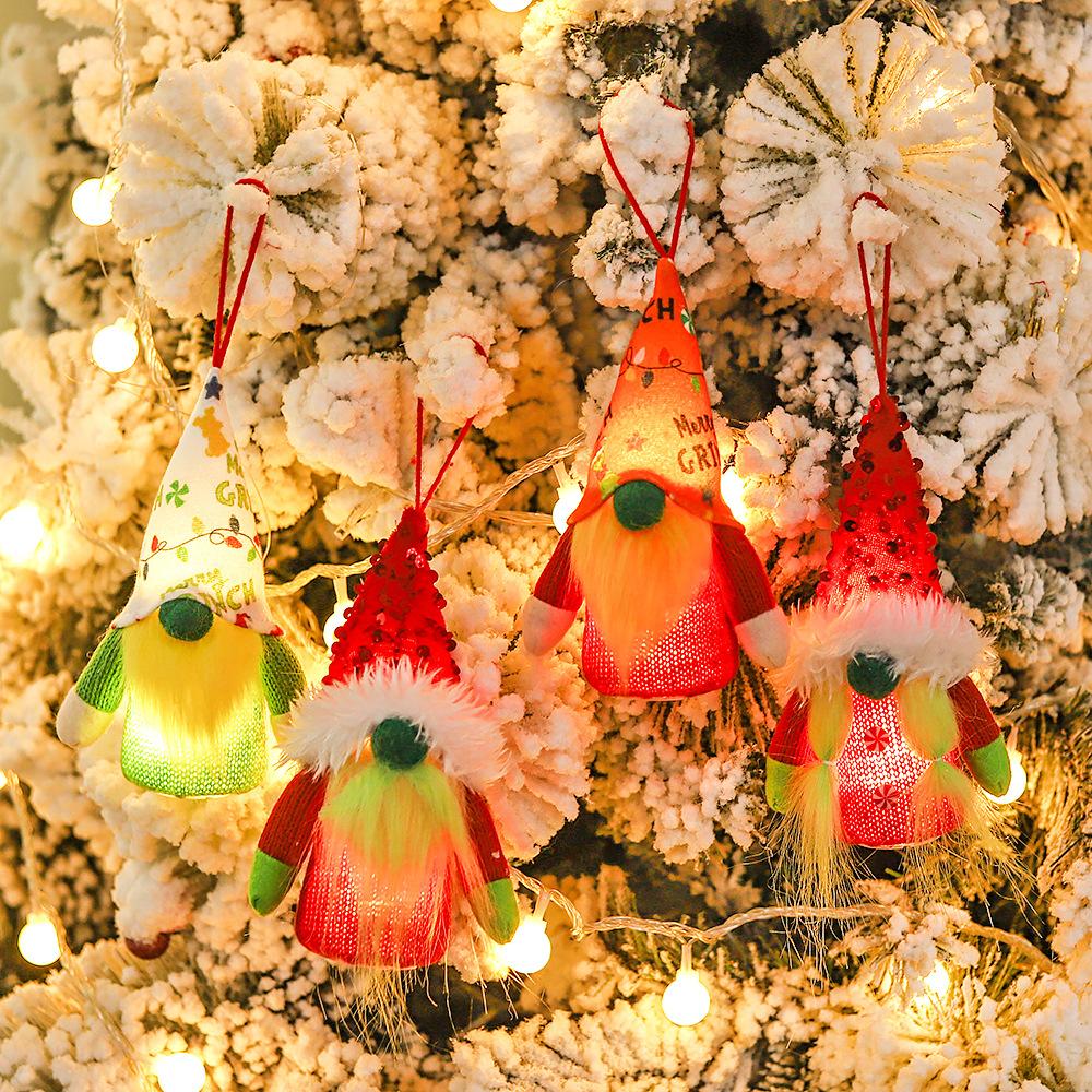 Christmas Combination Set Doll Pendant Faceless Doll Pendant Angel Pendant Christmas Decorations