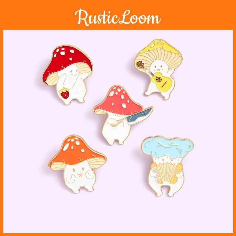 Creative Fashionable And Mushroom Brooch Pin Ideal For Gift Giving And Personal Use