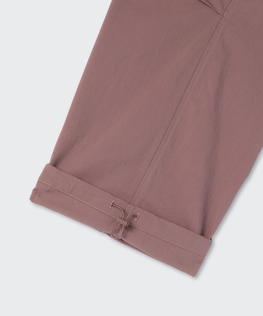 Musinsa Standard [City Leisure] Cn Wide Belted Parachute Pants [Smoke Pink]