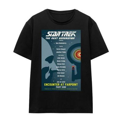 STAR TREK Unisex Adult The Next Generation Season 1 Episode 1 T-Shirt