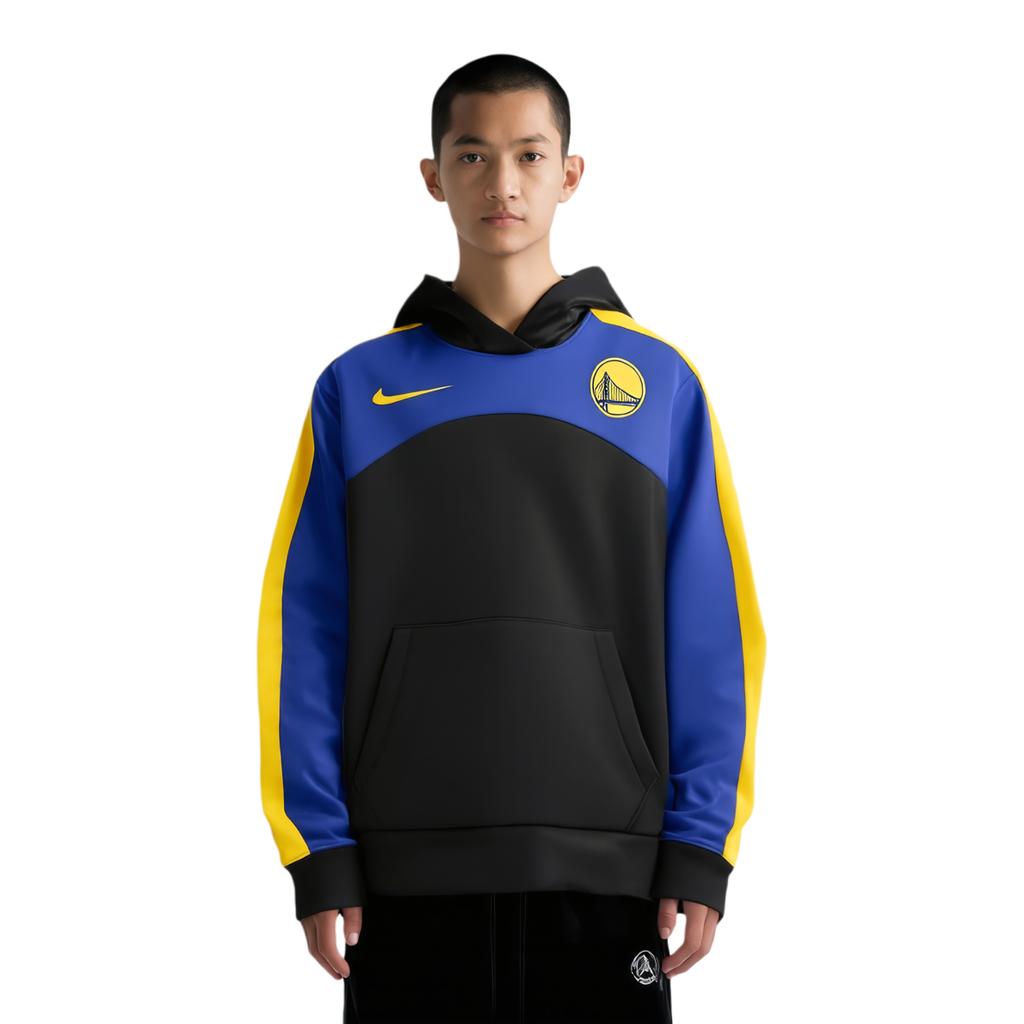 Nike Golden State Warriors Starting 5 Color Block Hoodie Men Tops Black FD8735-010