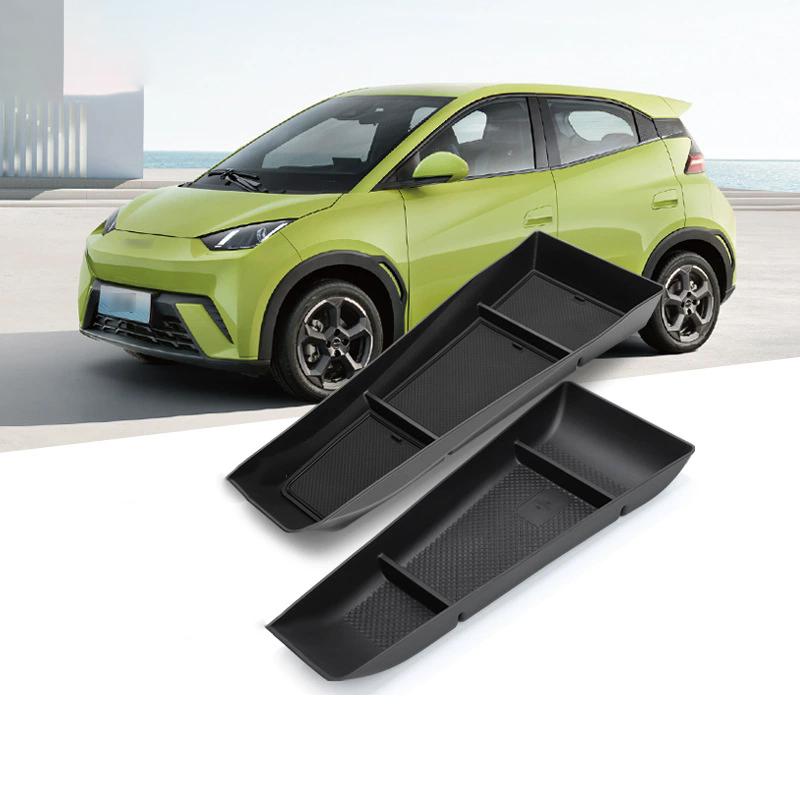 Center Console Lower Storage Box For Byd Seagull - Tpe Double Layer Organizer Tray With Flip Lid Car Interior Accessorie