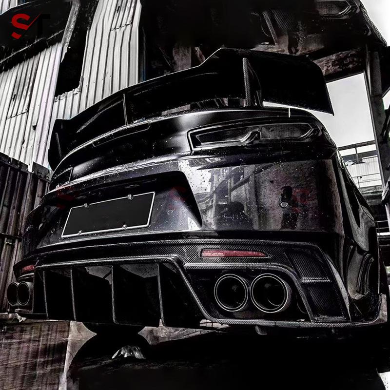 Carbon Fiber Rear Bumper Diffuser for Chevrolet Camaro Bumblebee