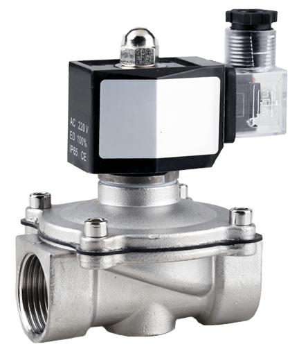 24V DC 220V AC DN15-50 1/2" 3/4" 1" - 2" BSP Female Outdoor Waterproof Solenoid valve 304 Stainless Steel Water Gas Oil