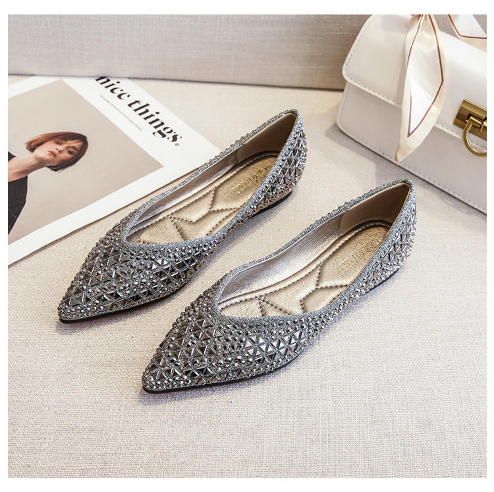 

Women s Casual Low-top Flat Walking Shoes 41 золотой