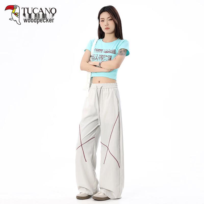 Tucano Women's Summer Quick-Dry Ice Silk Wide-Leg Pants