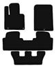 BASIC schwarze Velours-Fußmatten für: Kia Sorento III 7-Sitzer (2015-)