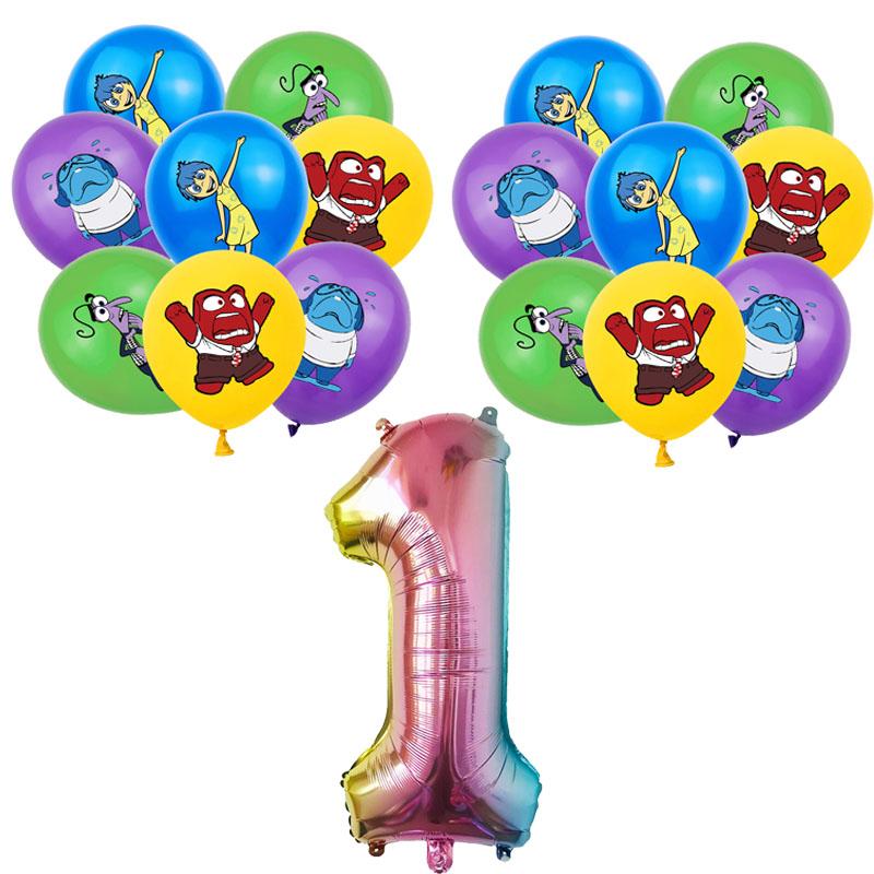 Inside Out 2 Decorațiuni Petrecere de Ziua de Naștere Temă Desen Animat Kit Veselă Baloane Bucurie Tristețe Accesorii Copii Băiat Fată Cadou Jucării