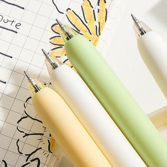 4 Pcs Retractable Spinning Erasable Pens Refillable Gel Pens for Girls Women Gifts 0.5mm Black Ink Pens for Journaling Drawing Writing