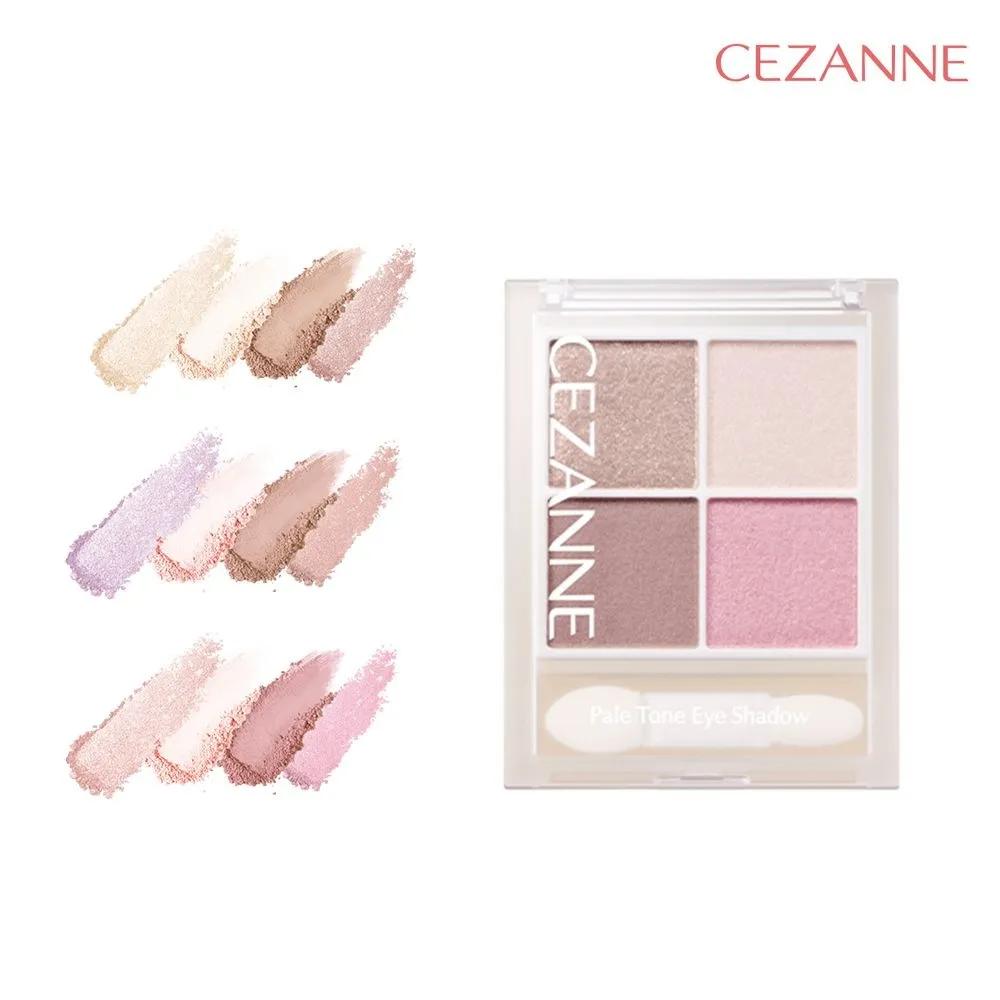 CEZANNE Pale Tone 4-Color Gradient Eyeshadow Palette 01 Cotton Beige