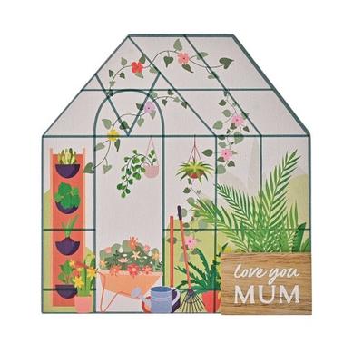 Celebrations The Cottage Garden 3D Mum Greenhouse Plaque