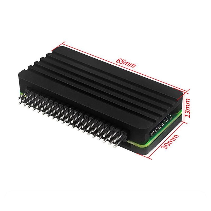 Raspberry Pi Zero 2 W Carcasă din aluminiu Carcasă blindată cu plăcuță termică Radiator Gpio Header Răcire pasivă