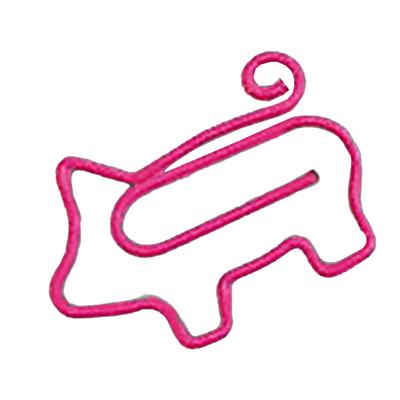 Simpatici Segnalibri a Forma di Maiale con Clip di Carta, Fermacarte a Forma di Animale dei Cartoni Animati, Clip Metalliche per Documenti di Carta