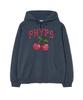 Cherry Raglan Hoodie_Vintage Navy