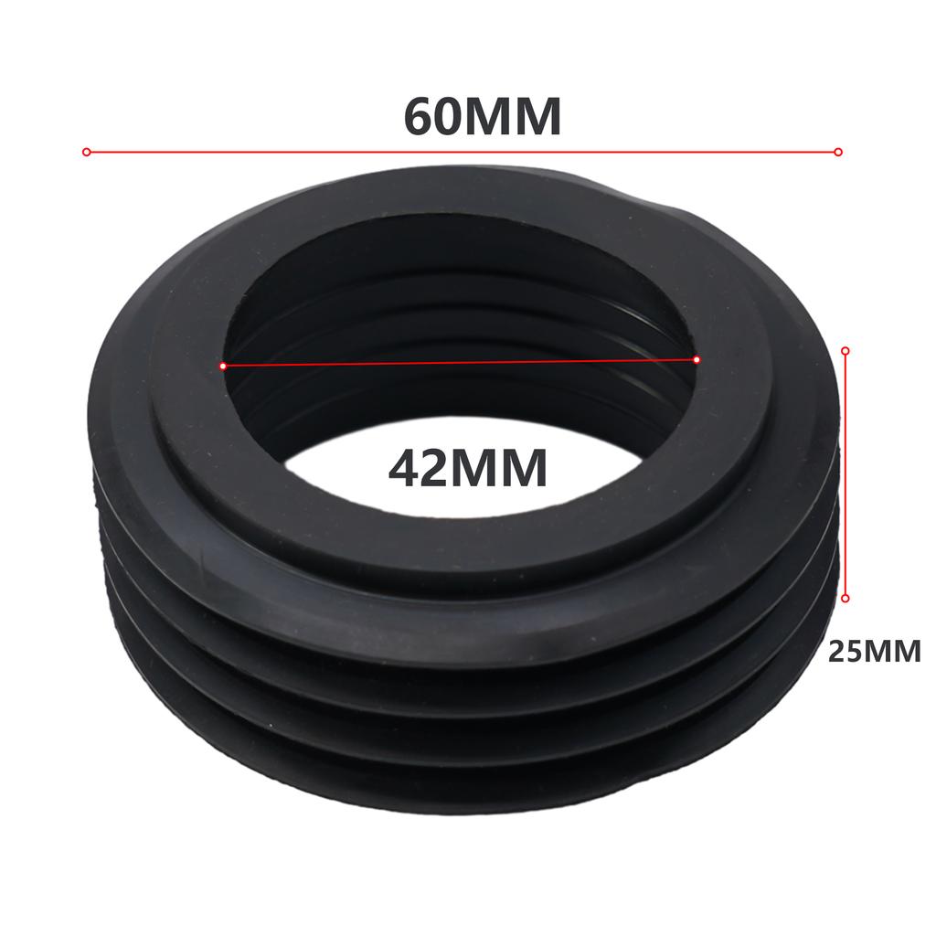 2Pcs Rubber Pussy For Geberit Parts Toilet Internal Low Level Flush Pipe Rubber Cone Seal Gasket 119.668.00.1 60x42x25mm