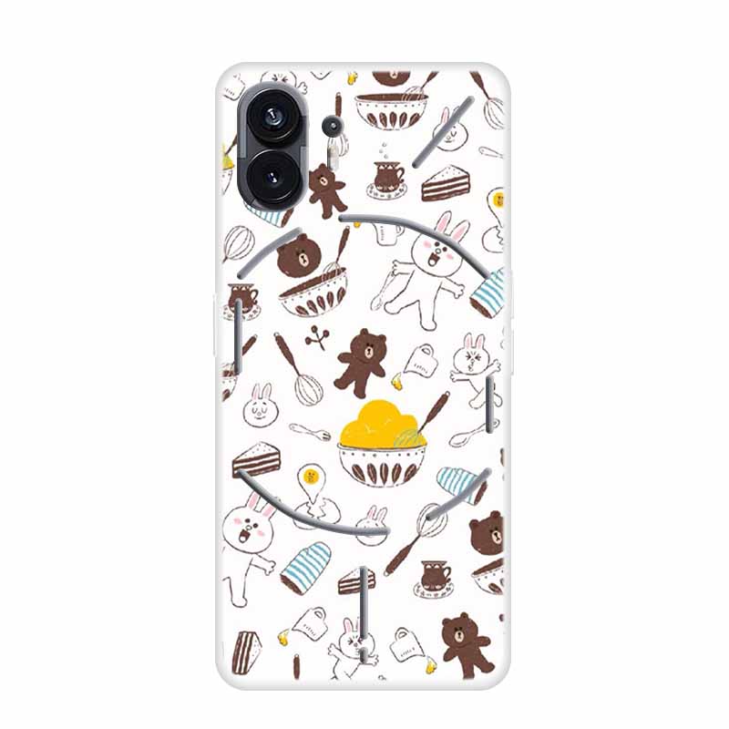 

For Nothing Phone 2 Case Clear Soft TPU Silicone Painted Phone Covers for Nothing Phone One Two (2) Back Cases Protection Shells Nothing Phone 2