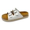 Slippers Women's Summer Trend Flip-flops Men's Cork Beach Korean Version Pinched Feet Couple Leather Cool Slippers