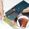PU Leather Pen Bag Business Pen Pouch Small Storage Bag Portable Pencil Case Student School Supplies Stationery Bag