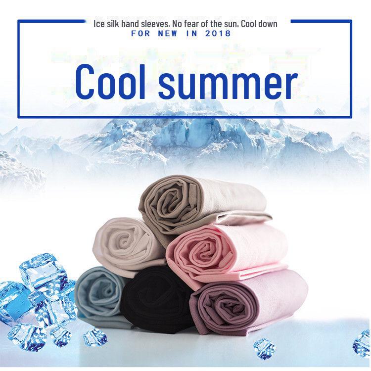 Unisex Ice Silk UV Protection Arm Sleeves: Breathable, Anti-UV Gloves for Cycling and Driving
