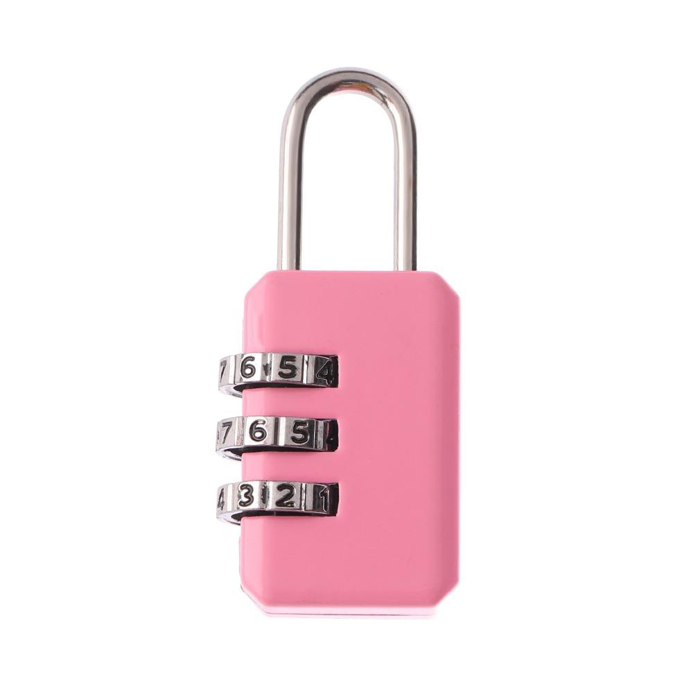 Portable Zinc Zinc Zinc Alloy Dial Code Number 4 Bit Suitcase Lock Password Lock Padlock Code Lock