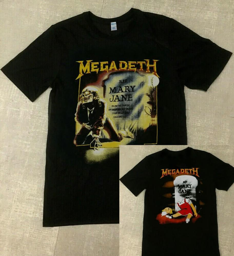 RIP Mary Jane Rock Concert T-Shirt Megadeth Music Band Tour Tee Unisex T-Shirt XL