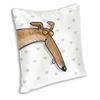 Vibrant Brindle Derp Whippet Pillow Case Decoration 3D Two Side Printing Greyhound Animal Cartoon Cushion Cover for Car