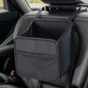 Car Seat Back Storage Bag Foldable Beverage Holder Universal Auto Back Hanging Water Bottle Carrier PU Leather Storage Bag