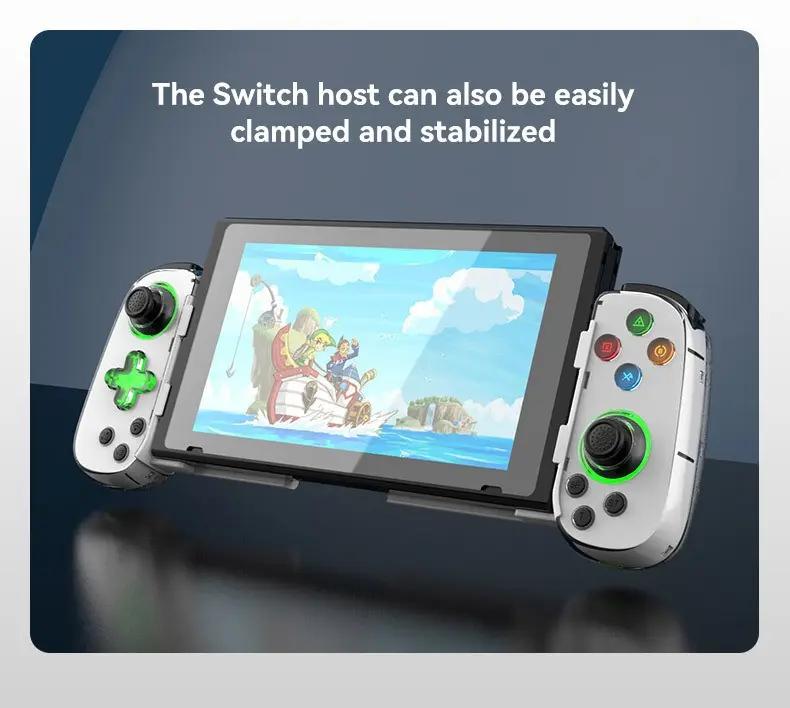 New LED D7 Six Axis Bluetooth Portable Gamepad Toystick Wireless Game Controller for Iphone Android PC
