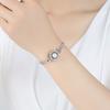 Elegant Zircon Gemstones Button Bangle Bracelet In Stainless Steel For Stylish Girls