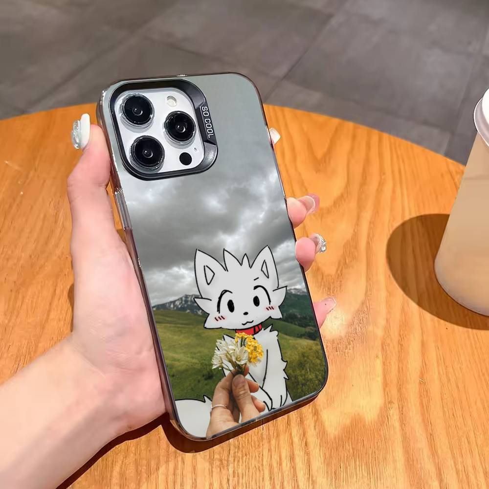 C-Cute B-Boykisser Phone Case For iPhone17 16 15 14 13 12 Pro Max Grey Black Matte Laser Metallic Aurora Funda