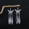 Miao Long Silber Quastenohrringe: Ethnischer Stil, Leichter Luxus, Übertriebenes Design für Frauen