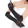 Luxury Rhinestones Lace Gloves For Women Evening Parties And Special Event Breathable Nylon Handwear for Banquets