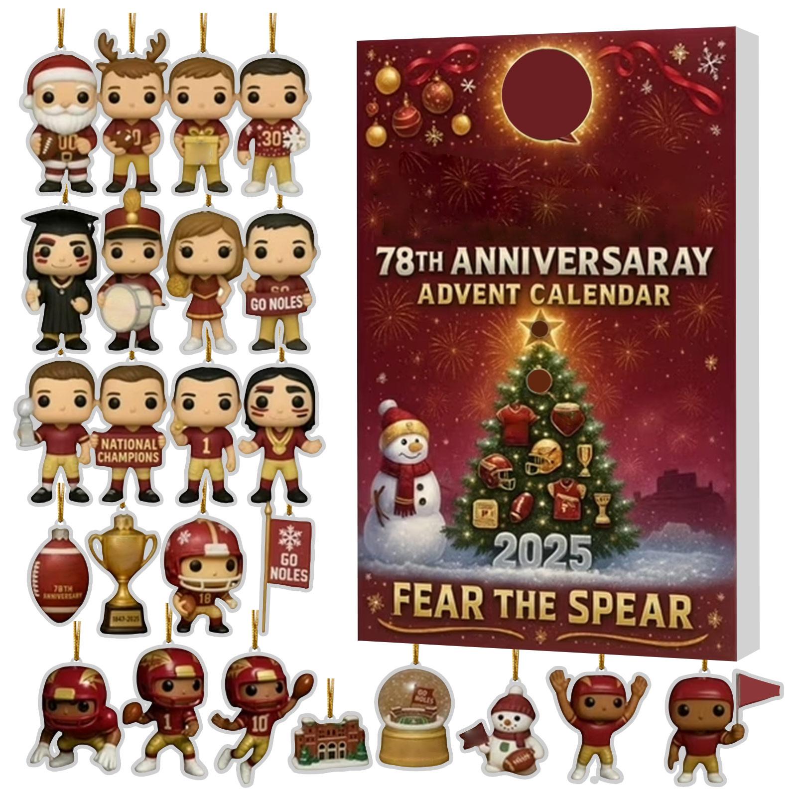 

2025calendar, Countdown Calendar, Holiday Figurine, Christmas Advent Calendar, Suitable For Christmas Tree Decoration, Family Holiday Gift One Size