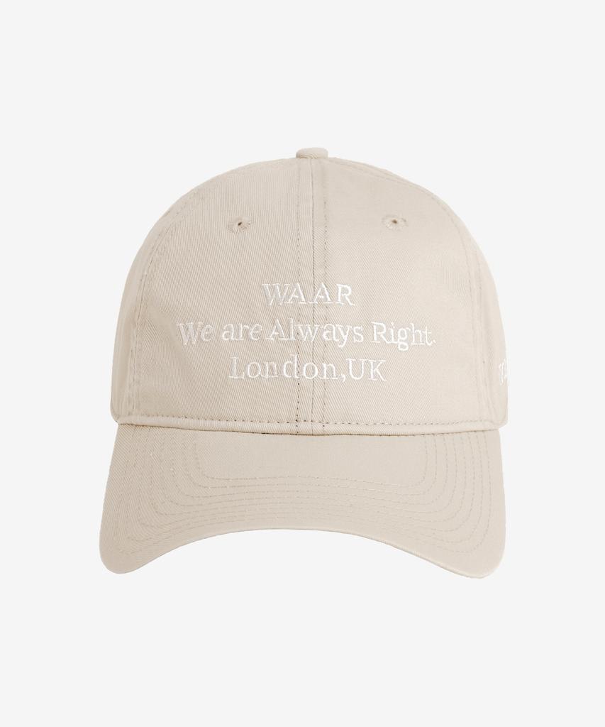 WAARFORWOMAN C003 War Logo Cap_Cream