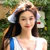 Korean Lace Vintage Triangular Scarf Solid Color Headscarf Trend Elegant Headwear for Women Girl Y2K Jewelry 2026 INS Bandana
