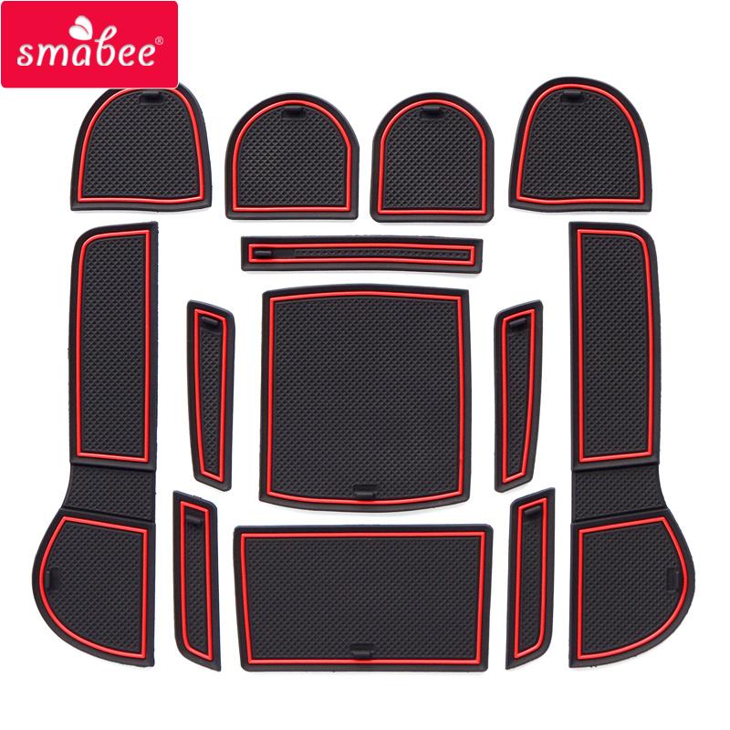 Smabee Gate Slot Pad for SUBARU LEVORG 2016-2017 Interior Door Pad/Cup Dust Mats Water Coaster Non-Slip