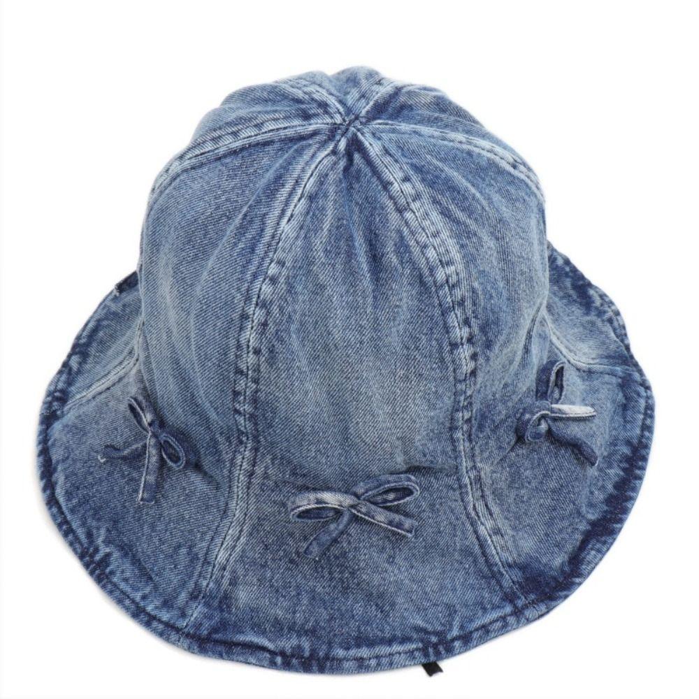 Sweet Bow Fisherman Hat Bowknot Sunscreen Hat Cute Basin Caps for Men  Travel