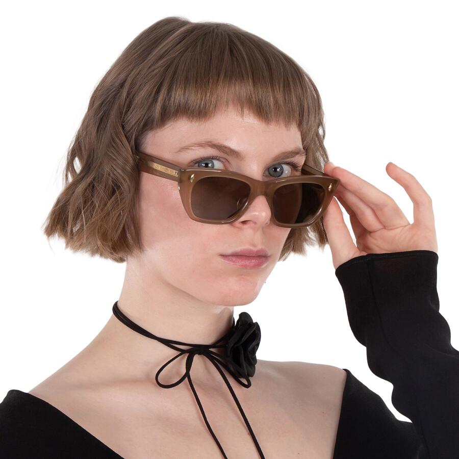 Garrett Leight Webster Sun Green Cat Eye Unisex Sunglasses 2138 Chant Grn 49