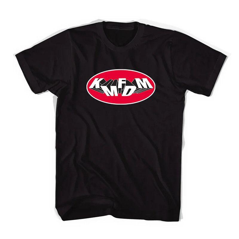 KMFDM Band Industrial Metal Rock Vintage High Street Loose American Casual Cotton Men's and Women's T-Shirts Short Sleeves