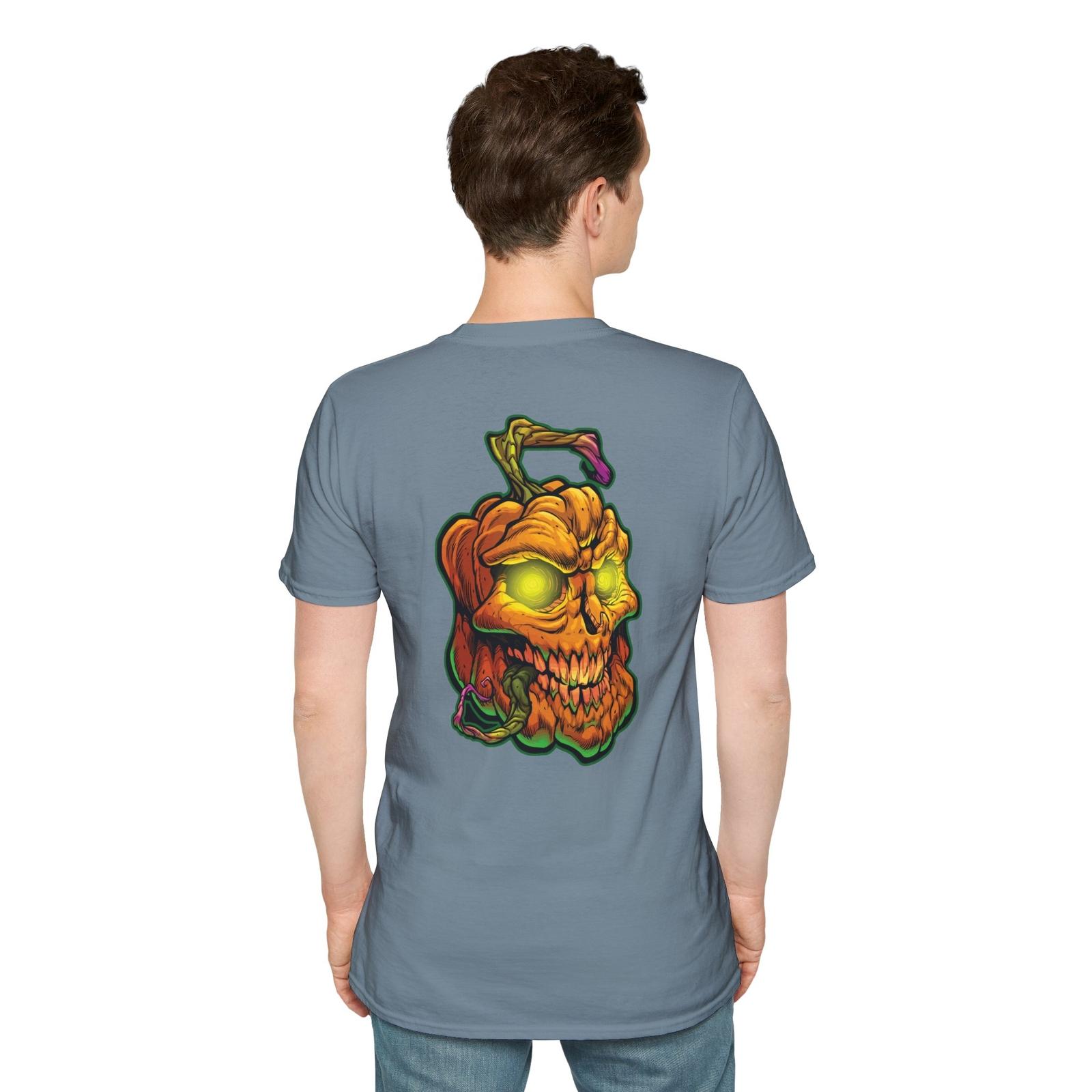 Halloween Skull Graphic T-Shirt, Unisex Tee for Halloween, Spooky Costume Shirt S разноцветный