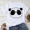 Summer Tshirts Cartoon T Shirt Unisex Kawaii Panda Yoga Print Graphic T Shirts Cute Girl Harajuku Anime Cartoon Female Clothes