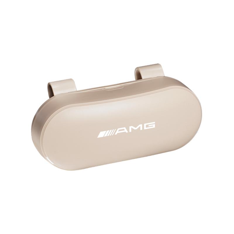 

Car Glasses Box Portable Sun Visor Multifunctional Storage Box Accessories Car Hub Cap For Mercedes Benz AMG W214 W205 W204 W206