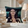 Singer L-Lana Del Rey Cushion Cover Anti-dustmite Pillowcase Invisible zipper silky short plush Sofa cushion cover
