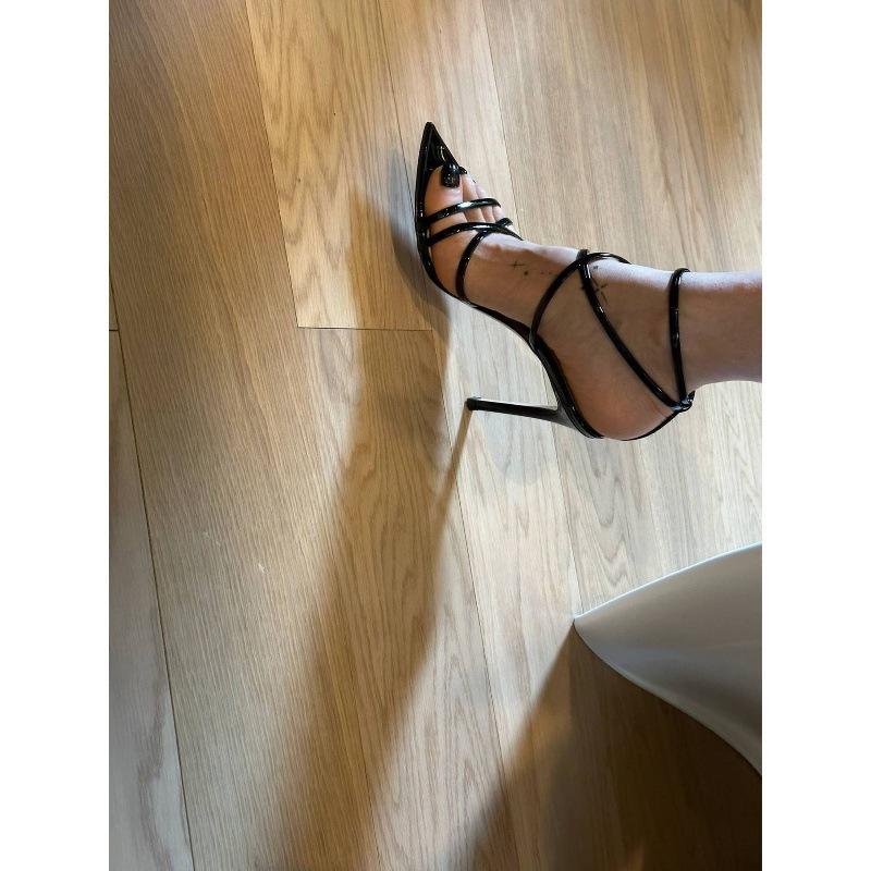 Σέξι Μούσα Μυτερά Δάχτυλα Χιαστί Μονόλεπτο Λουράκι Στιλέτο Σανδάλια Γυναικεία Καλοκαιρινά Γυναικεία Παπούτσια με Ψηλά Τακούνια