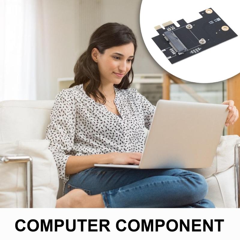 Networking Card Converters, Half Mini PCIE To Standard PCIExpress X1 Adapter for Mini PCIE Wifi Adapter